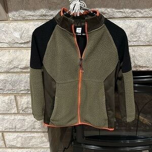 Old Navy Active boys fleece/sherpa zipper jacket size L (10-12)
